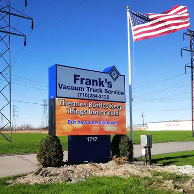 Tela de publicidade LED externa P10 SMD3535, passo de 10mm, IP67 à prova d'água