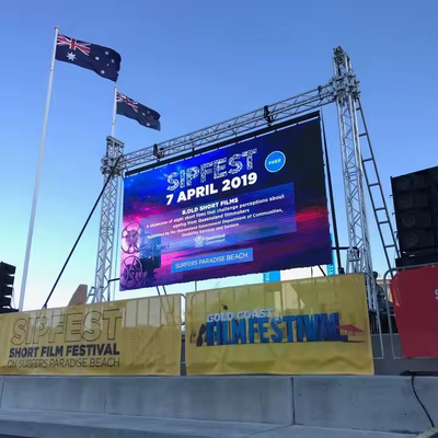 40,000 pontos/m2 SMD LED Screen de aluguer, uso interno de armários de ferro e aço