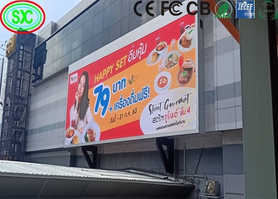 Ecrã LED de cartaz P6 Ultra HD de alta resolução IP65 Grande tamanho