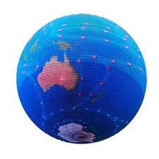 Display LED em forma de esfera de 320*160mm, de tamanho de módulo, para visualização de vídeo/texto/imagem atraente