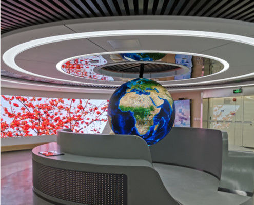 Ecrã LED de 360° de cilindro externo de 3,91 mm de tomada em cores completas