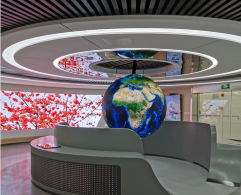Exterior 360° cilindro LED Display Coluna Curva ecrã de publicidade cartaz