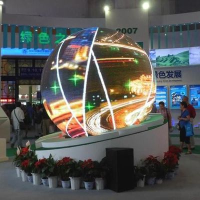 Bom preço Método de manutenção do serviço de frente e tela LED esférica de tamanho de módulo 320*160mm para shopping mall/eventos on-line