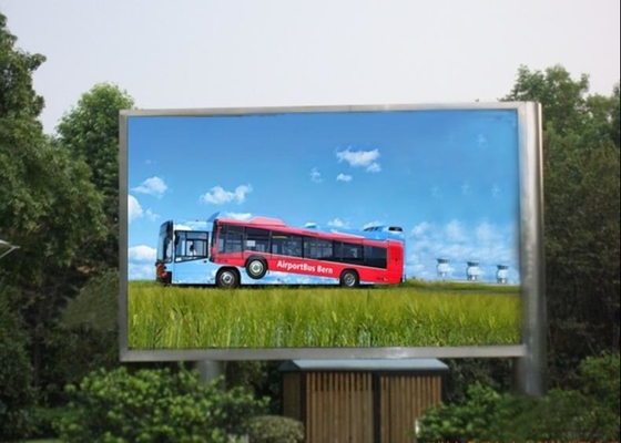 Ecrã de alumínio de fundição a óleo DIP P16 LED Display de informações 1R1G1B 256x256mm Dimensão do módulo