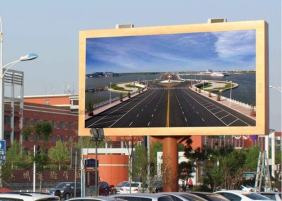 Ecrã de publicidade fixa/aluguel caixa de ferro Escrã LED exterior, alta taxa de atualização LED placas de vídeo