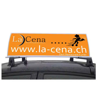 P6 HD Full Color LED Car Roof Sign Display IP65 Impermeável