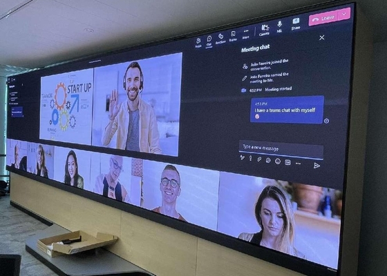 COB P1.25 Armário de alumínio para fundição a óleo de alumínio para interiores Display LED a cores completas DC5V Módulo publicitário 160 * 160mm