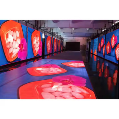 Piso de dança LED de poupança de energia com consumo de energia 20W Taxa de atualização 3840hz/s Módulo Qty W2 X H4 8PCS