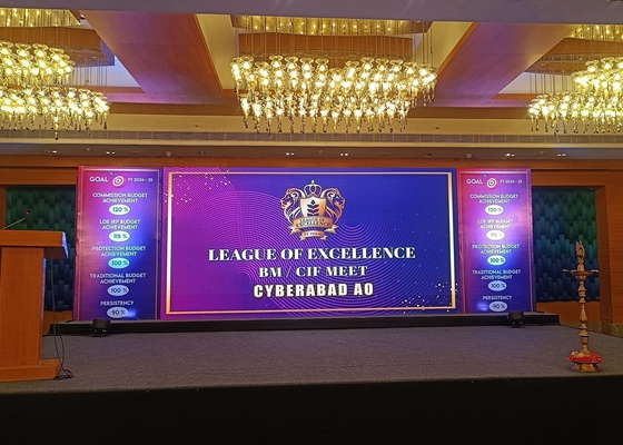 Caixa de aluguer LED Full Color SMD Screen 160.000 pontos/Ft. Quadrado Brilho adequado para concertos/palcos