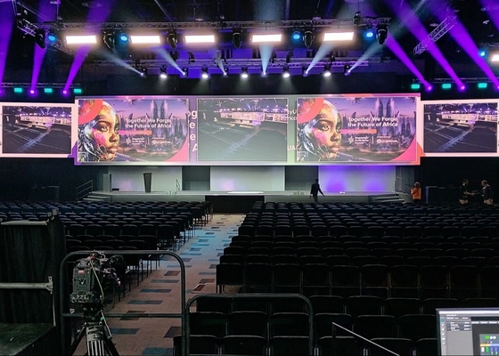 Ecrã de alumínio fundido a óleo HD LED Display de vídeo interior P3 3840HZ Ecrã grande tamanho
