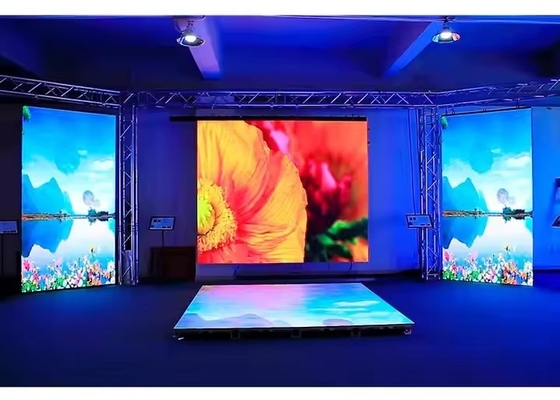 Lâmpadas de LED ao ar livre aluguel P4.81 Display curvo SMD 2727 Para estágio 3840HZ