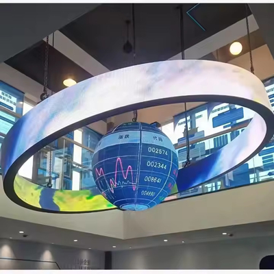 Exterior 360° cilindro LED Display Coluna Curva ecrã de publicidade cartaz