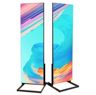 Anúncio de Cartão Led Indoor P1.8 P2.5 Pantalla Portátil LED Matrix Panel Module Billboard Foldable Led Poster Display
