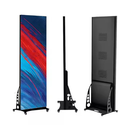 Anúncio de Cartão Led Indoor P1.8 P2.5 Pantalla Portátil LED Matrix Panel Module Billboard Foldable Led Poster Display