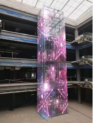 2025 Display de janela LED transparente quente Mini Display de janela LED transparente de vidro Display de janela LED transparente