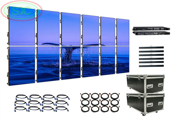Complete LED Video Wall System P3.91 LED Display 500mmx500mm Stage Backdrop Indoor LED Screen