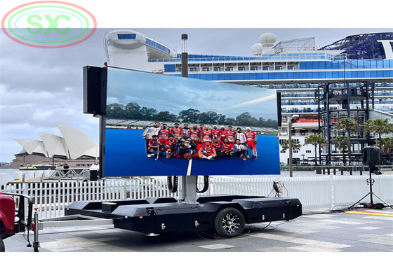 Sistema de controle multimídia e alta luminosidade P6 Car LED Sign Display para publicidade atraente