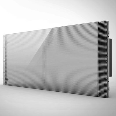 Peso leve G3.91-7.82 Ecrã LED transparente com peso do gabinete de 6,2 kg e média sem falha de 1000 horas Perfeito