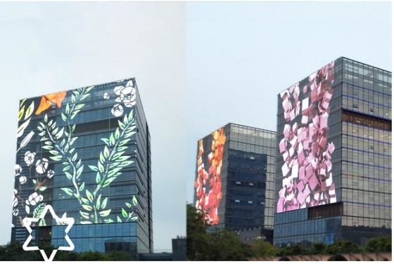 AC100-240V 60Hz Input Transparent LED Display Screen para publicidade interna Função de exibição de vídeo 3-5 anos de garantia