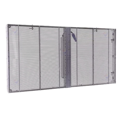 Material do gabinete de alumínio Tela LED transparente à prova d'água IP43 para necessidades de publicidade externa