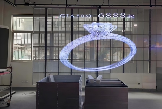 P3.91 Ecrã de vídeo LED transparente HD Publicidade interior 3 a 5 anos de garantia