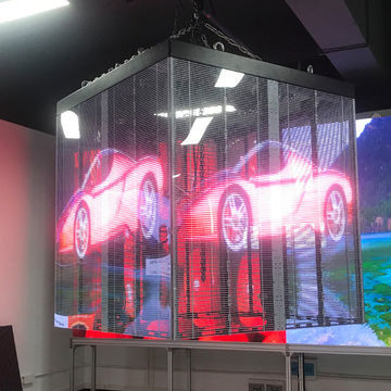 Parede de vídeo LED transparente com LED de tipo SMD2121