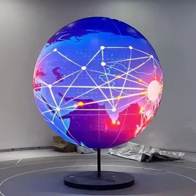 Display LED de alta resolução para interiores P2 P2.5 P3 Esfera LED curvada Cubo tela HD