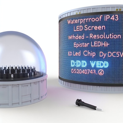 Ecrã LED IP43 à esfera à prova d'água com chip Led Epistar DC5V