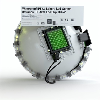 Ecrã LED IP43 à esfera à prova d'água com chip Led Epistar DC5V