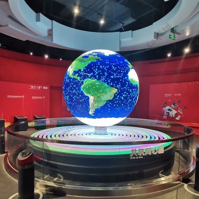 Display LED em forma de esfera DC5V para visualização de vídeo, texto e imagem