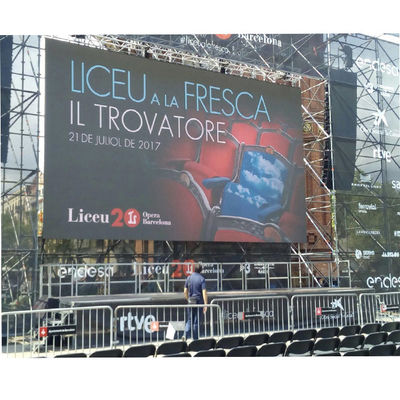Bom preço A cor completa exterior aberta do armário p10 do serviço traseiro impermeável de P10 ip65 conduziu a visualização ótica conduziu o painel 320* 160mm para o adverti on-line