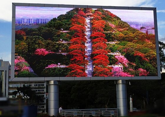 Impotente Largo LED Billboard P6 Quadro fixo Estrada Publicidade Ecrã de parede