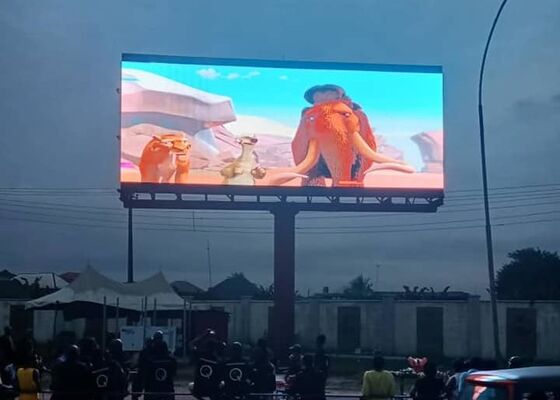 Armário aberto de serviço traseiro à prova d'água p10 para exibição de ecrã LED a cores externas