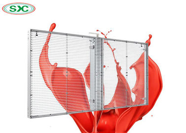2000cd/m2 Brilho Ecrã LED transparente, Panfletos publicitários LED a cores