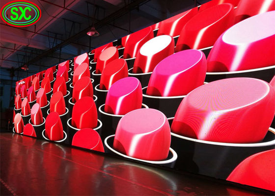 1200cd/M2 Brilho Painel LED curvo, HD Aluguel P2.9 P3.91 P4.81 tela led cenário do palco