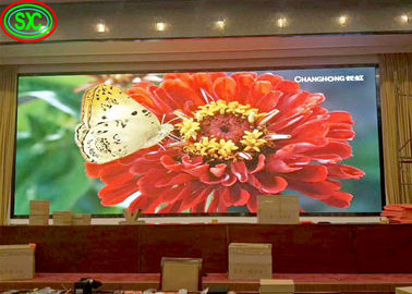 Tela de vídeo LED interna de alta resolução para conferências COB HD P2.5 1R1G1B display LED colorido interno