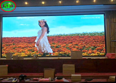 Tela de vídeo LED interna de alta resolução para conferências COB HD P2.5 1R1G1B display LED colorido interno