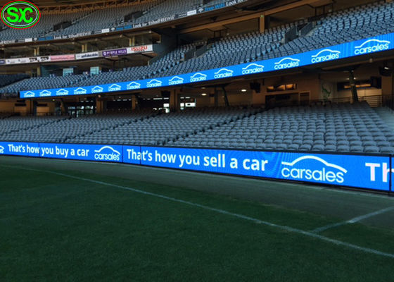 A exposição de diodo emissor de luz exterior do estádio de futebol do perímetro P8, perímetro dos esportes conduziu a exposição