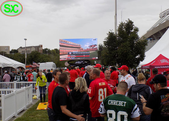 Exposição de diodo emissor de luz alugado móvel exterior impermeável P4.81mm do suporte IP65 para eventos, aluguer da tela conduzida