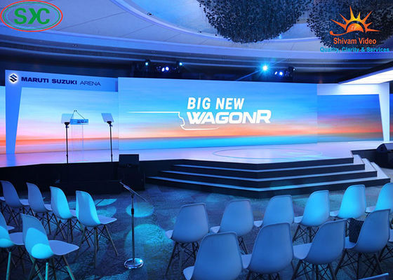 Tela de LED Curva para Publicidade Interna/Externa IP34 com Pitch de Pixel de 3,91mm