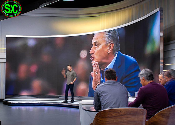 Ângulo de visão largo interno flexível SMD2020 da exposição de diodo emissor de luz P3 da cortina para o shopping