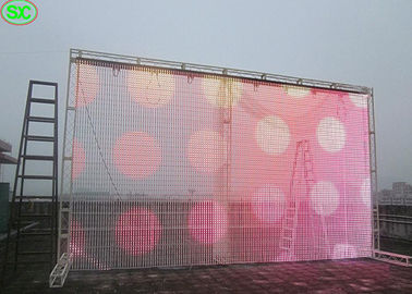 A instalação fácil do contexto impermeável video da fase de Novastar da exposição de diodo emissor de luz da cortina da parede P15