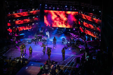 Estádio de beisebol gigante estágio P6 exterior Full Color LED Localização de tela SMD2727 Tipo