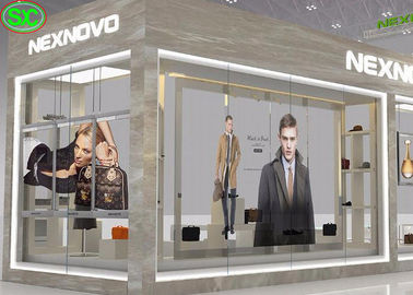Comércio 1R1G1B Transparente LED TV tela 1000mmx1000mm Tamanho da caixa