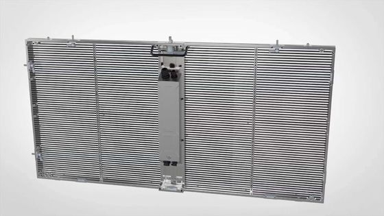 Painel de Tela LED Full Color Transparente de 3,91mm para Fachadas de Cortina de Vidro