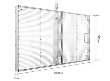 Cabine de ferro/aço de alta visibilidade de painel LED transparente de chip de wafer