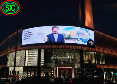 Display de publicidade LED exterior curvado, painel de LED P6, tela LED a cores inteiras de 20W