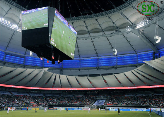 Bom preço O estádio de futebol conduziu o controle das placas de propaganda P10 do perímetro 8000cd/㎡ WIFI on-line