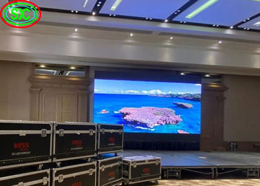 Alta taxa de atualização de palco fundo grande módulo magnético P2 LED display vídeo parede