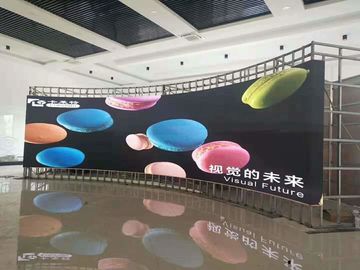 Módulo de exibição de vídeo LED curvado para interiores, SMD P4 LED Full Color Screen